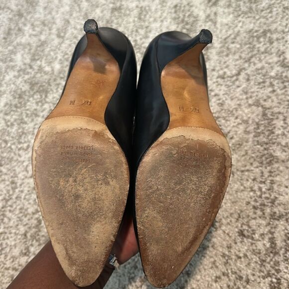 Carel Paris Black Pointed-Toe Pumps 6.5 - Picture 6 of 9